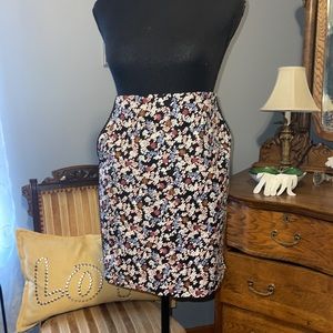 Floral print skirt LOFT